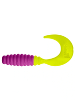 Твистер несъедобный Helios Credo 3,35"/8,5 см White & Green 100шт. (HS-11-016-N)