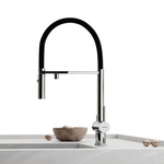 Смеситель для кухни Sancos Imola с гибким изливом, цвет хром/черный, арт. SC4010CH