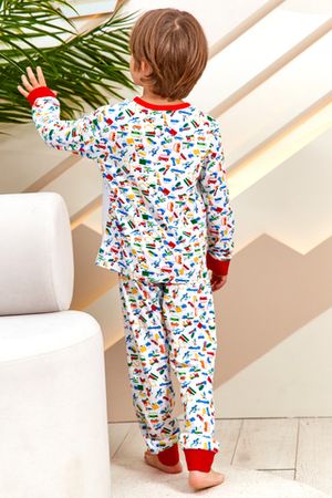 Пижама с брюками для мальчика Juno AW21BJ634 O Sleepwear Boys