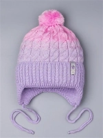 Шапка для девочки осенняя с завязками