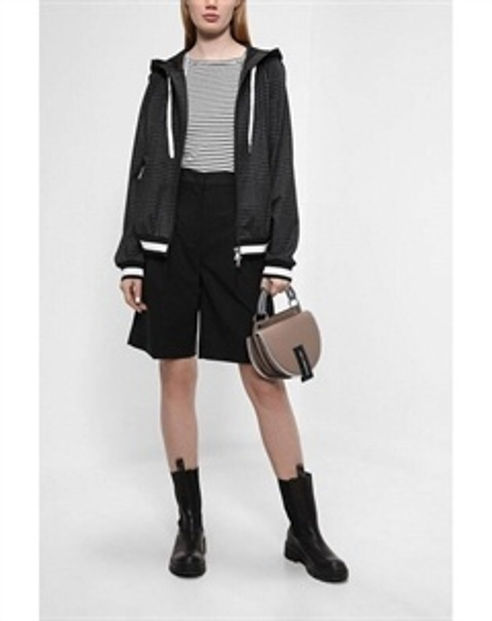 Толстовка на молнии Marc Aurel 3792 черный с серым