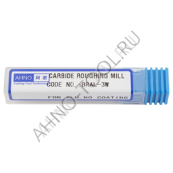 Фреза твердосплавная обдирочная  8мм (L=60, l=20, хв=8) Z3 30° по алюминию и цвет.металлам BRAL-3W-D