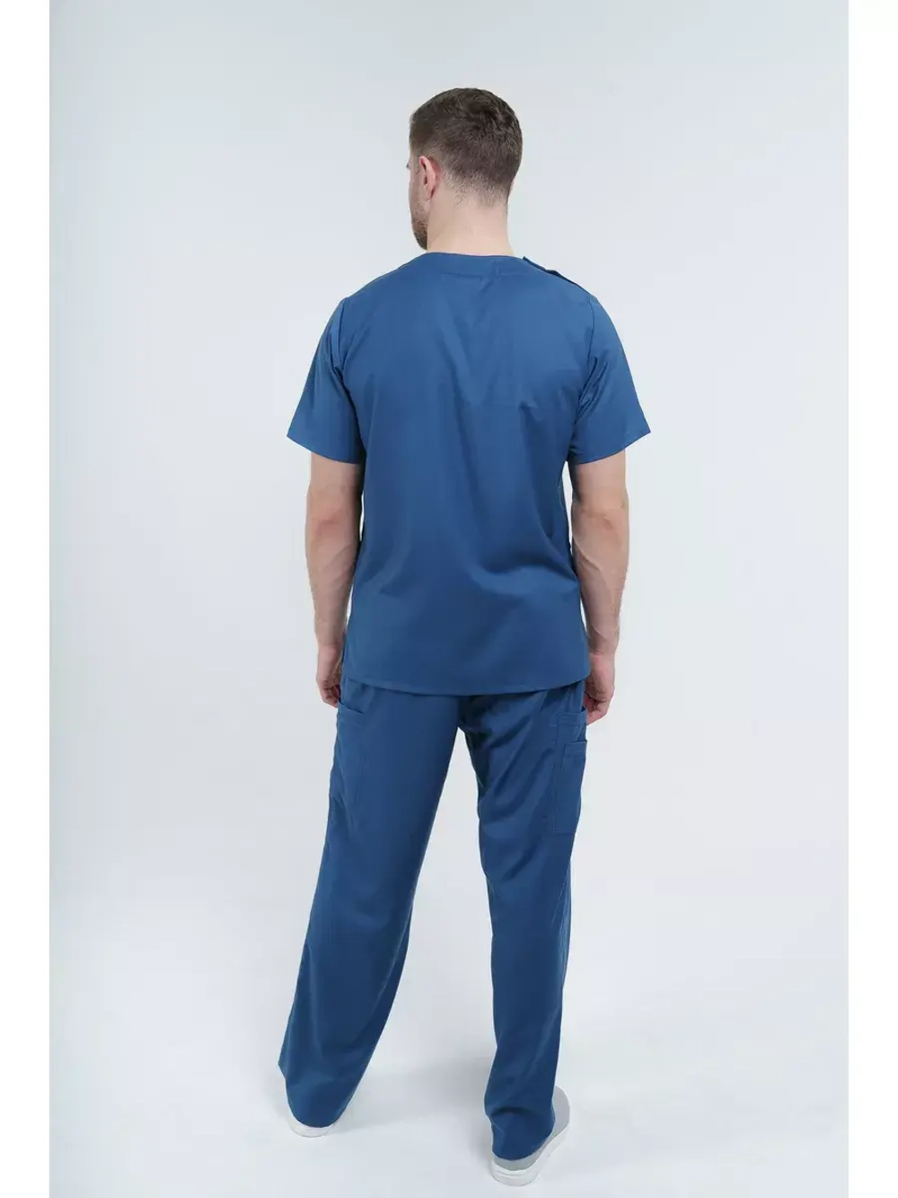 Брюки медицинские мужские спецодежда TZ610-BLU