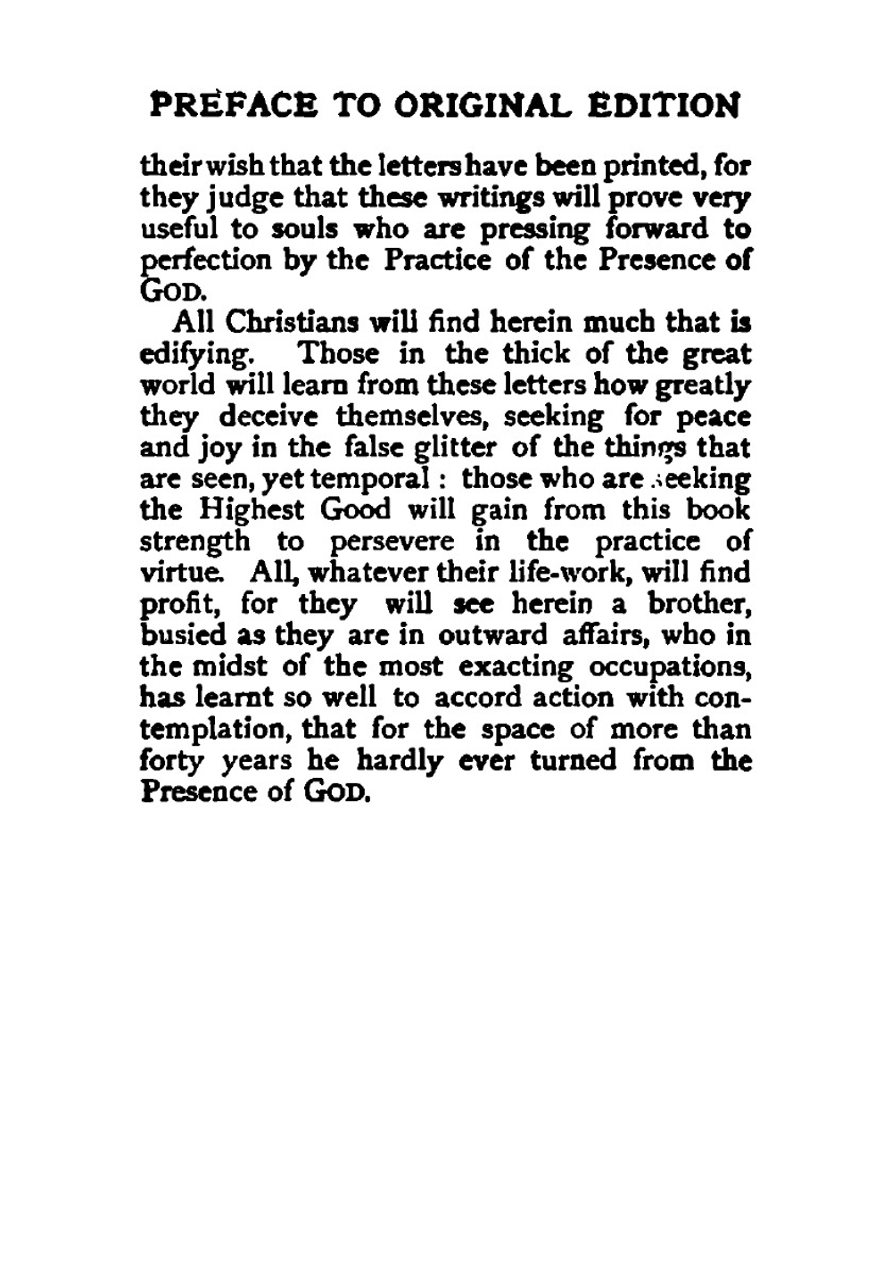 The Practice of the Presence of God: Being the Conversations and Letters of Brother Lawrence . | Lawrence