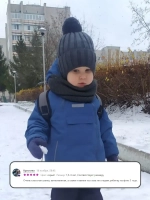 Шапка для мальчика со снудом осенняя