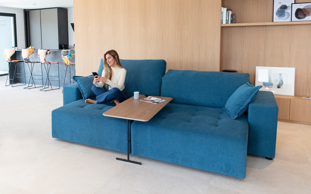 Диван Paradis 4pl ножки - пластик Black 3 cm