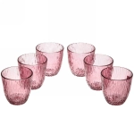 Набор стаканов 6шт 300мл «ICE» розовый