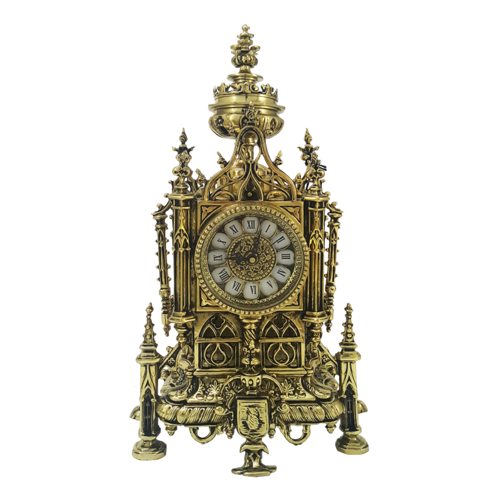 Bello De Bronze Часы "Нотр Дам" каминные бронзовые