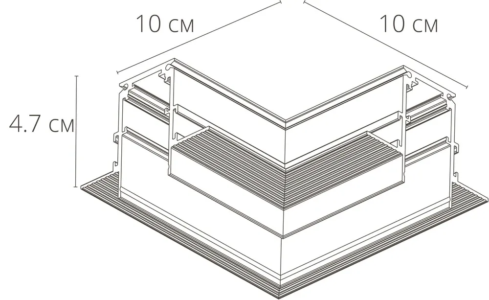 Коннектор угловой для магнитного шинопровода Arte Lamp LINEA-ACCESSORIES