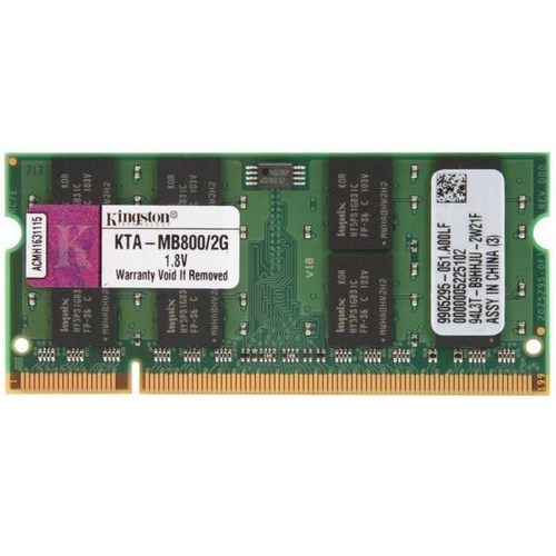 Модуль памяти NBook SO-DDR2 2Gb, 800Mhz, Kingston (KTA-MB800/2G)