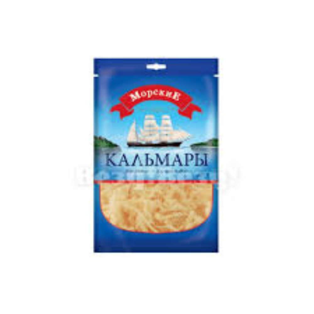 Кальмары сушено-вяленые Морские 55 гр