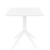 Стол пластиковый Sky 70х70 белый