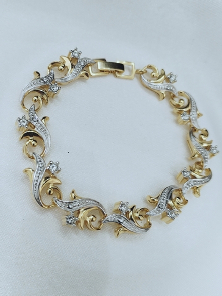 "Гипюр" браслет в золотом покрытии из коллекции "Ателье" от Jenavi с замком пряжка