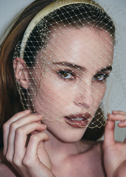 Вуаль классическая соломенная