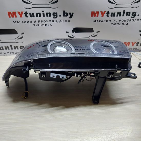 Передние фары Angel Eyes для Toyota Land Cruiser 80 (90-97) Black