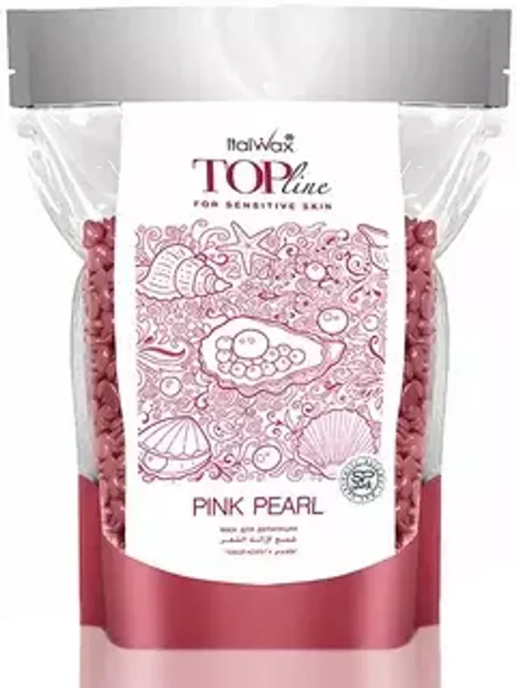 Воск горячий (пленочный)  ITALWAX Top Line Pink Pearl (Розовый жемчуг)  гранулы 750 гр