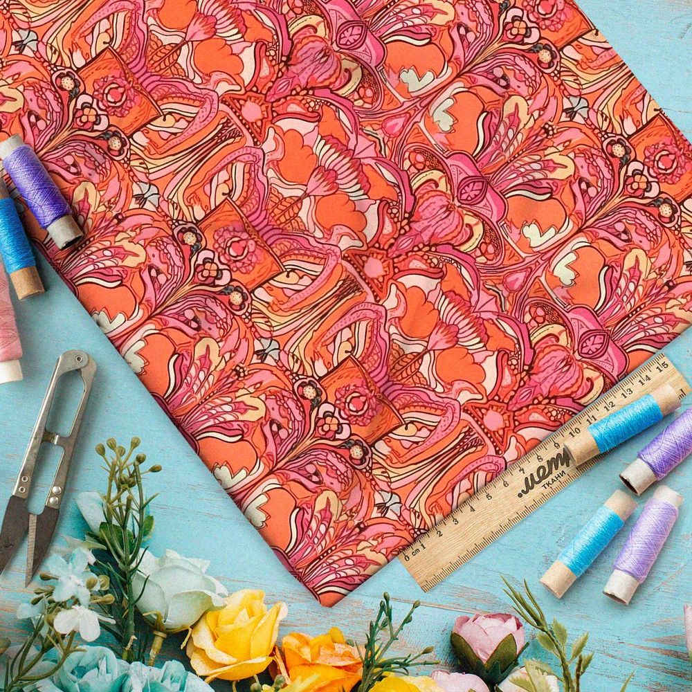 Ткань премиум Оксфорд 600D пламенное созвездие