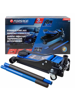 Домкрат подкатной гидравлический двухпоршневой 3т (h min 85мм, h max 430мм) Forsage F-T830018 HT