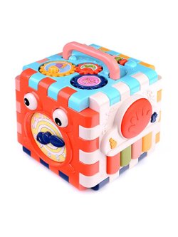 Куб развивающий (Умный час) свет, звук, в коробке.Размеры упаковки: 22x35x24см (BM1001)