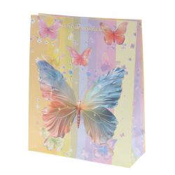 GAEM Пакет подарочный M (бумага 210г/м2, блок микс 12шт), L26 W10 H32 см, 4в.