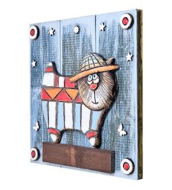 КоКо Шамель KK-523 Панно «Кот в шляпе» шамот