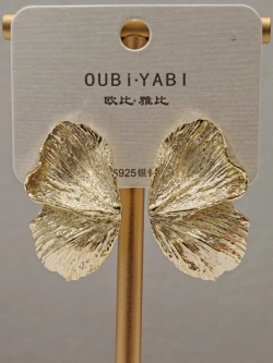 Серьги Oubi Yabi «Лепестки» Gold 14K