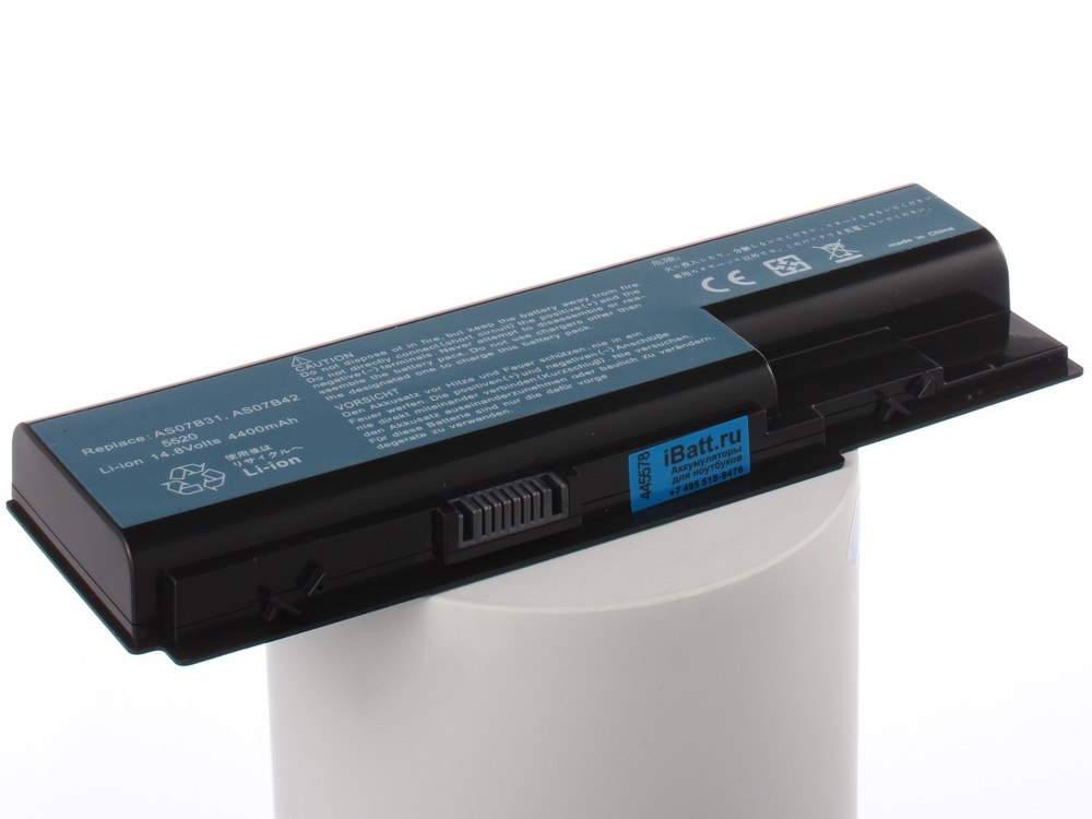 Аккумулятор iBatt 4400mAh, для Aspire 5925G 5930G-844G32BN 7720Z-1A2G167720ZG-2A2G257738G-904G100Bi 8920G-6A4G32BN 8935G-654G328942G-434G50Mi