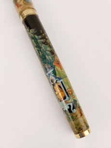 Ручка  с ручной росписью Палех "Сказка о царе Салтане" в футляре