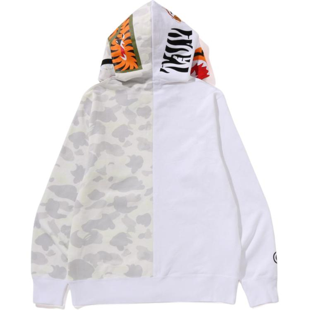 A Bathing Ape City Camo Half Shark Full Zip Худи белый