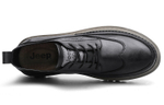 Jeep Casual Leather Shoes Men"s Low top Black