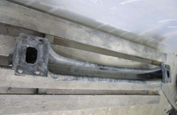 Усилитель заднего бампера Porsche Cayenne 2 (958)  Б/У Оригинал 95850530901