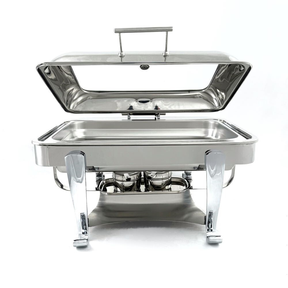 Мармит Настольный (Чефиндиш) Прямоугольный Cо Стекл Крышкой 12Л, 37X44X27См,Opulent Op/0/1/12/Cp