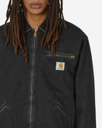 Carhartt WIP Куртка Og Detroit Черная, Потертая Камнями