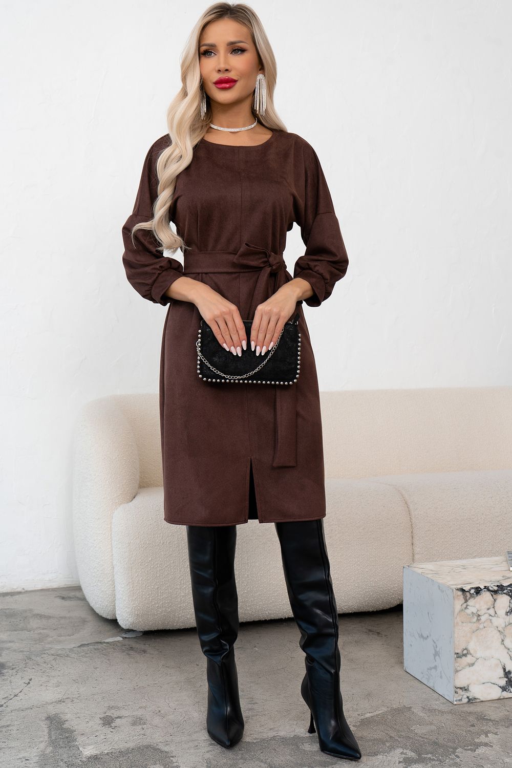 Платье Стефани (мокко мусс)-52р-р Р11-1239/2 Nikol