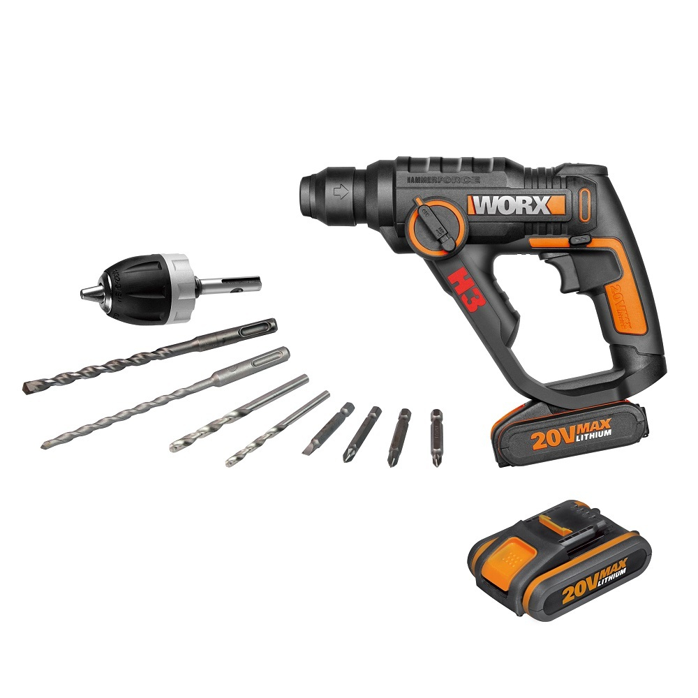 Перфоратор WORX WX 390.1 аккумуляторный