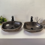Раковина из речного камня RS63833 54*39*16 2шт 0127