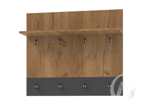 Вешалка НКМ Бостон Секция 10 (дуб вотан/антарцит)