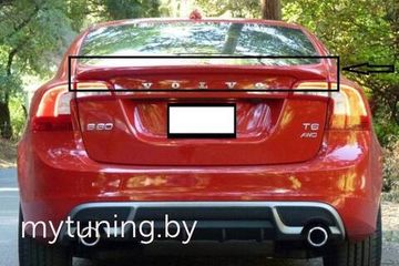 Лип спойлер V.1 для VOLVO S60 2010-2018