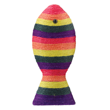 Когтеточка Gamma "Рыбка цветная" из сизаля 400х170х50