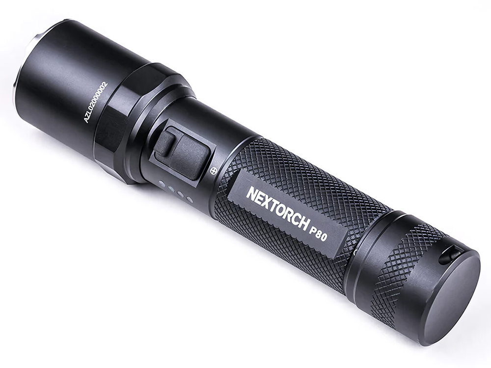 Тактический фонарь Nextorch P80 One-step Strobe Duty, 1300 lm, 4 режима, анодированный алюминий, 18650, IPX7, 222г