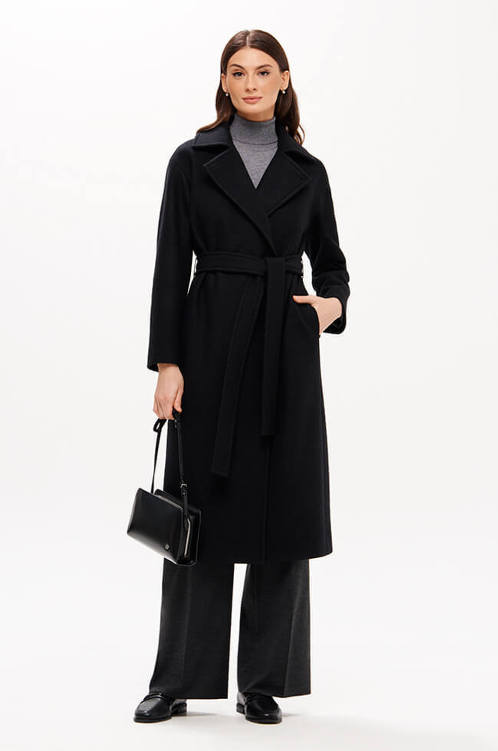 0113 Пальто женское (черный)