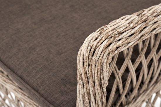 "Эспрессо–80 L" обеденная группа плетеная, цвет бежевый