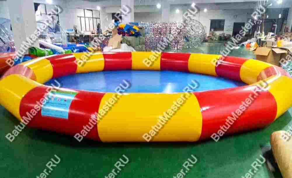 Круглый надувной бассейн «Многогранник», 7*7*0,65 м