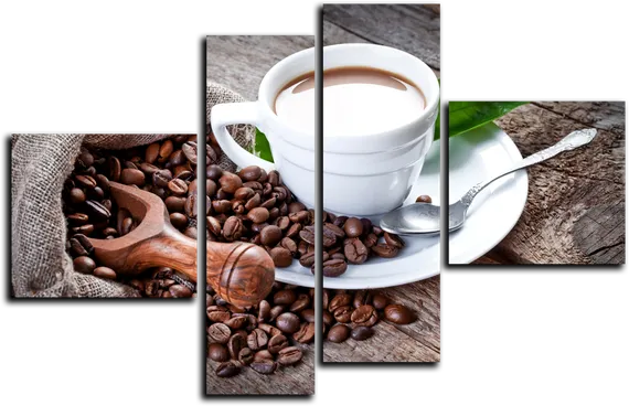 Модульная картина "Кофейное утро"