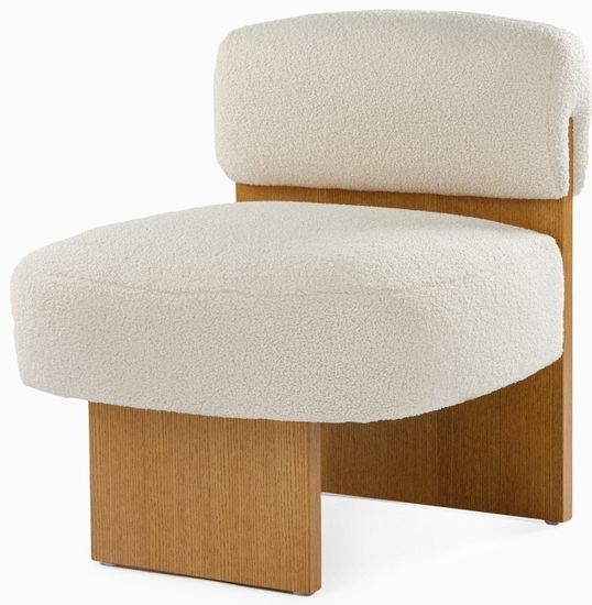 Кресло Renne цвет молочный/светло-коричневый