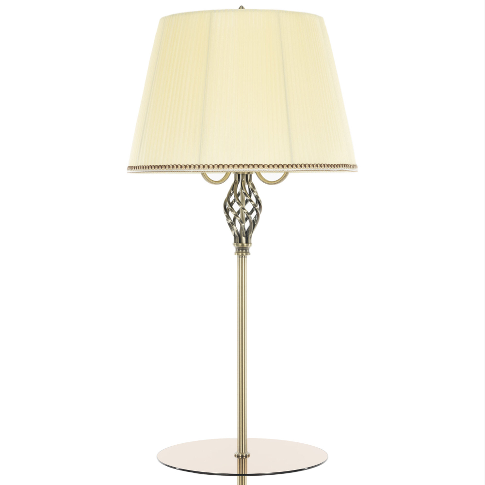 Citilux Вена CL402933T Торшер бронза со столиком и кремовым абажуром