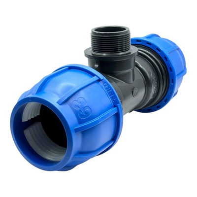 Тройник TEBO переходной 63x1 1/2" наружная резьба