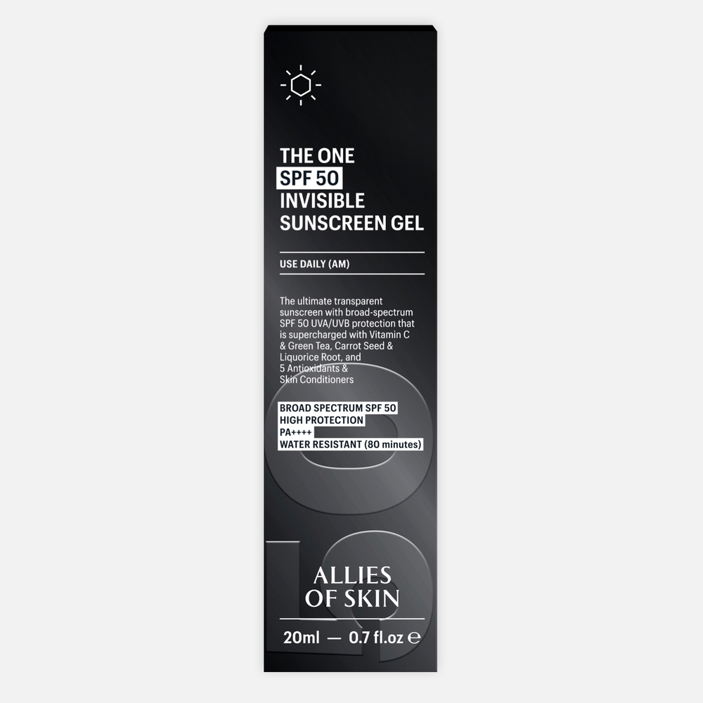 ALLIES OF SKIN The One SPF 50 Invisible Sunscreen Gel Невидимый солнцезащитный гель SPF 50, 20 мл