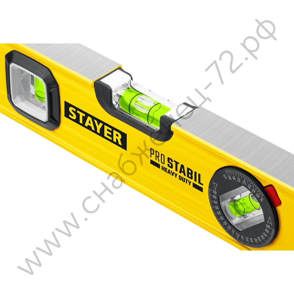 STAYER PRO STABIL, 2000 мм, усиленный профиль, уровень с поворотным глазком, Professional (3471-200)