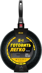 Сковорода со съемной ручкой 24 см НМП NEVA Granite Stone GL2024